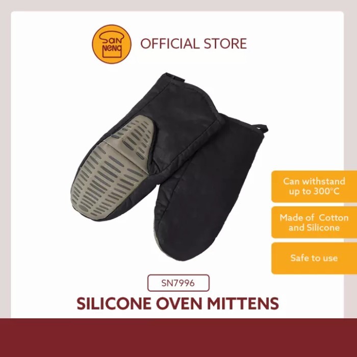 

Sanneng SN7996 - Oven tt / Sarung Tangan Oven Silicone Bla 32cm