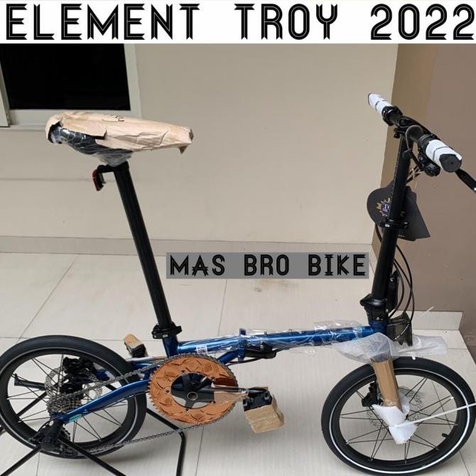 sepeda lipat element troy x 10 speed termurah