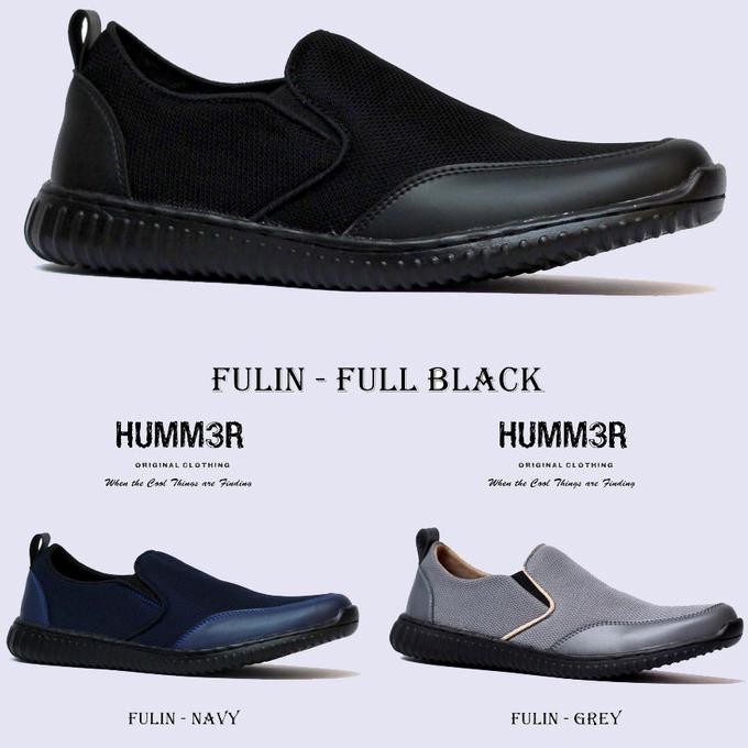 Sepatu Slip On Casual Pria Ukuran Besar Big Size 44-50 Hummer Fulin