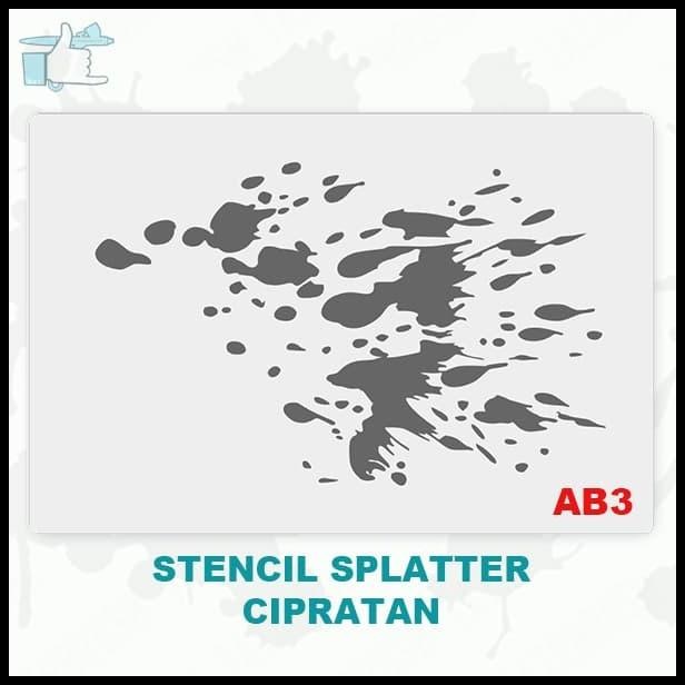 

GRATIS ONGKIR STENCIL SET SPLATTER / CETAKAN GAMBAR SET CIPRATAN !!!!!