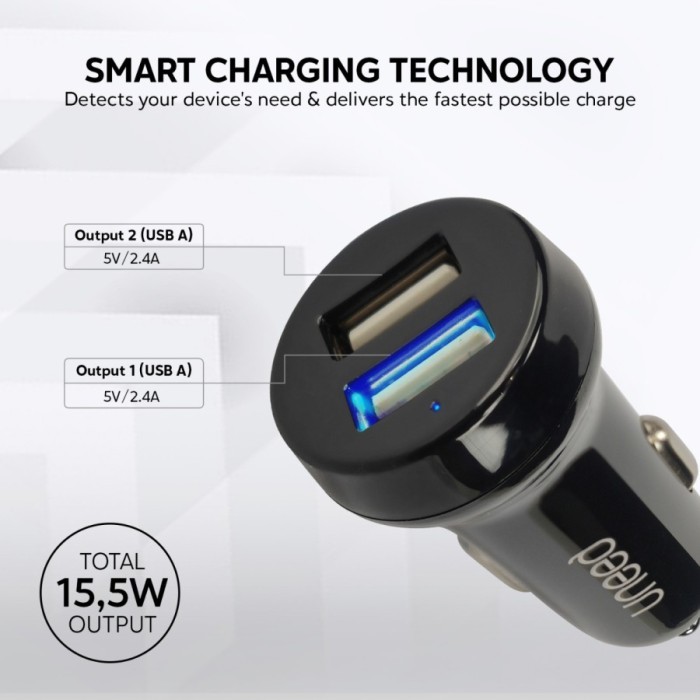 DUAL USB CAR CHARGER VIVAN MURAH 2.1A CAS MOBIL IPAD IPHONE SAMSUNG HP