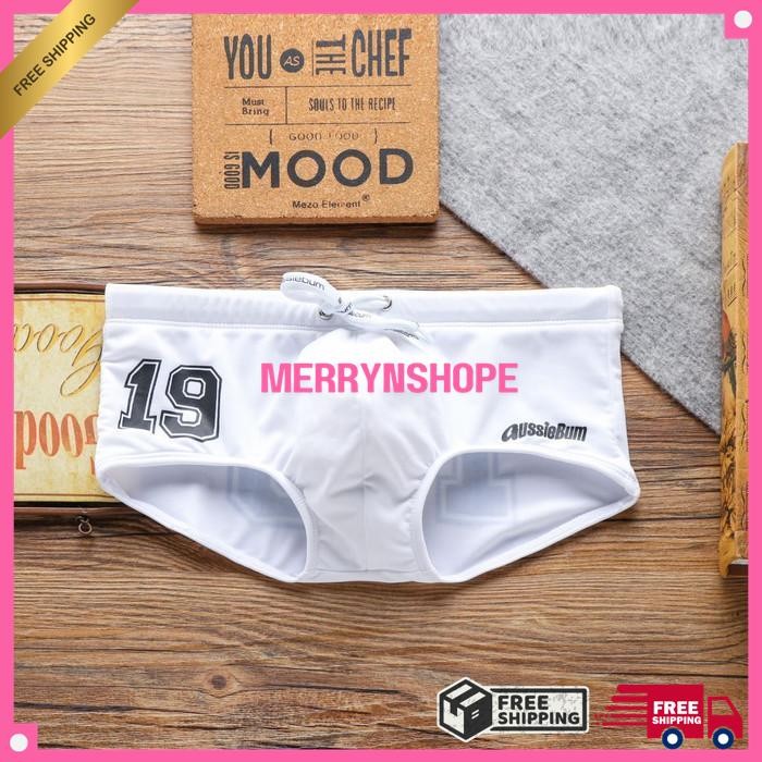 CELANA RENANG AUSSIEBUM, CELANA RENANG BOXER BRIEF 19 PRIA MERRYN SHOP PALING MURAH