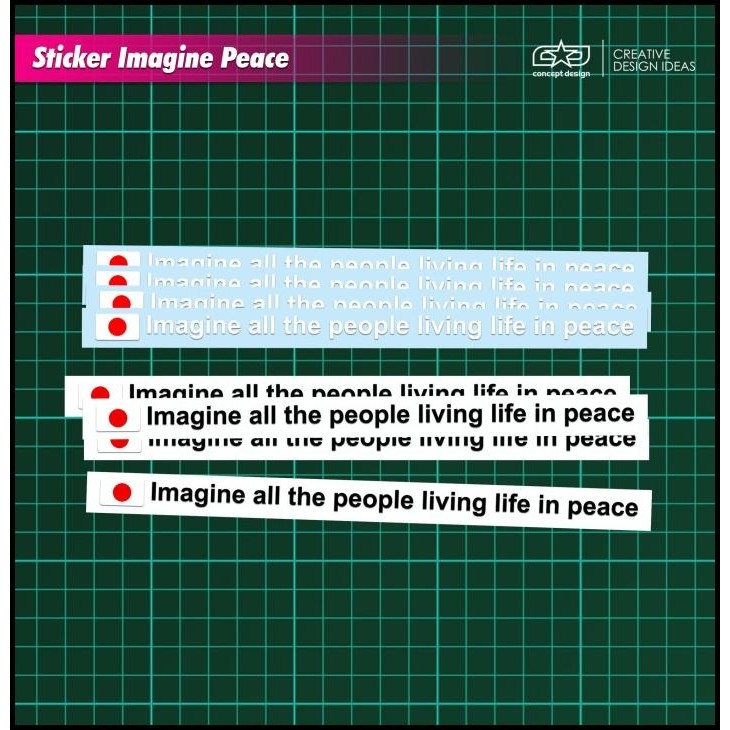 

BEST DEAL STICKER IMAGINE PEACE !!