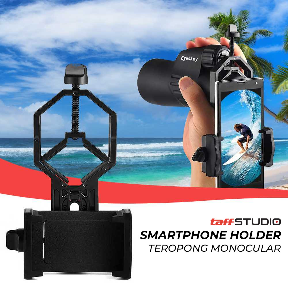 PROMO TaffSTUDIO Smartphone Holder Teropong Binocular Monocular - CM4 Kualitas Terbaik