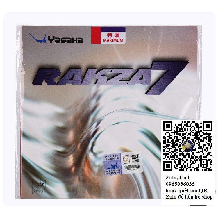 Raket Tenis Meja Yasaka Rakza 7, Rakza 7 empuk [Beli Dua Sisi Dengan Lem Susu + Raket DONIC 12mm] |F