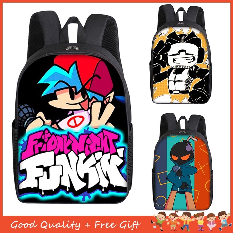 

【 30 Warna 】Friday Night Funkin Ransel Gambar Anime Laki-laki Perempuan Uniseks Tas Sekolah Dasar Ransel Pelajar + Tas Bahu + Hadiah Tempat Pensil untuk Anak-anak |F2D393EF|