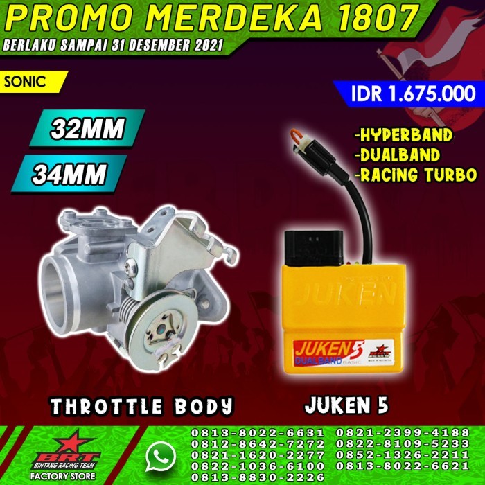 PAKET TB + ECU JUKEN 5 SONIC / RS 150