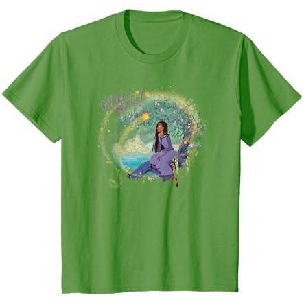 Disney Wish Asha dan Star Rosas Castle Watch Us Shine T-Shirt |BHDlsBJf|