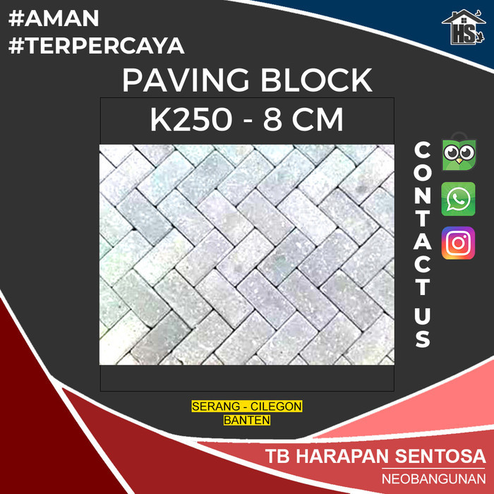 Paving Block K-250 Conblock Berkualitas - Harapan Sentosa