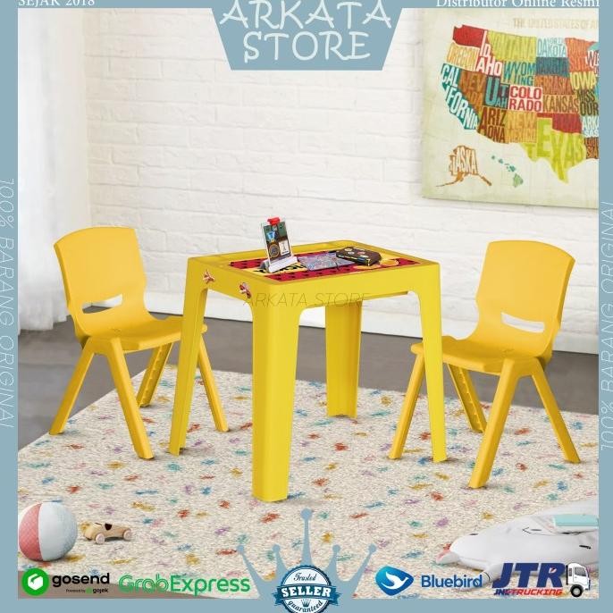 1 Set Meja Anak /Meja Belajar Anak / Meja Makan Anak Olymplast