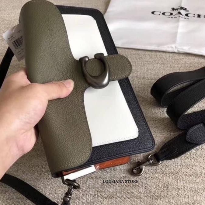 Coach Tabby 26 Shoulder Bag In Colorblock Kelp Multi/Pewter-