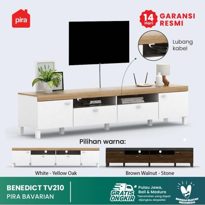 PIRA BAVARIAN - BENEDICT TV210 Meja TV / Rak TV