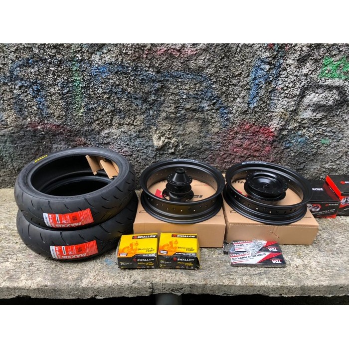 Velg Rossi XD Nmax New Aerox 300 350 Ring 14 Ban Maxxis 110/80 140/70