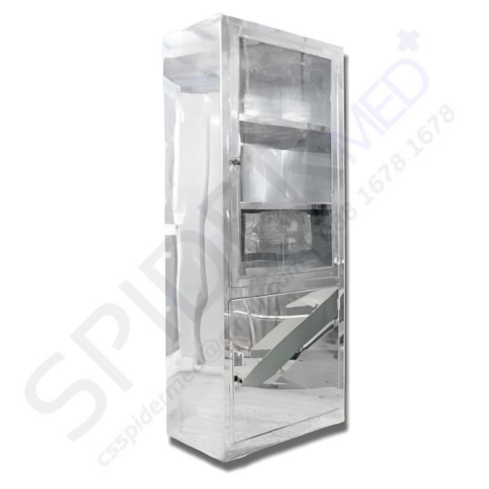 LEMARI OBAT 1 PINTU STAINLESS STEEL / LEMARI OBAT STAINLESS 1 PINTU