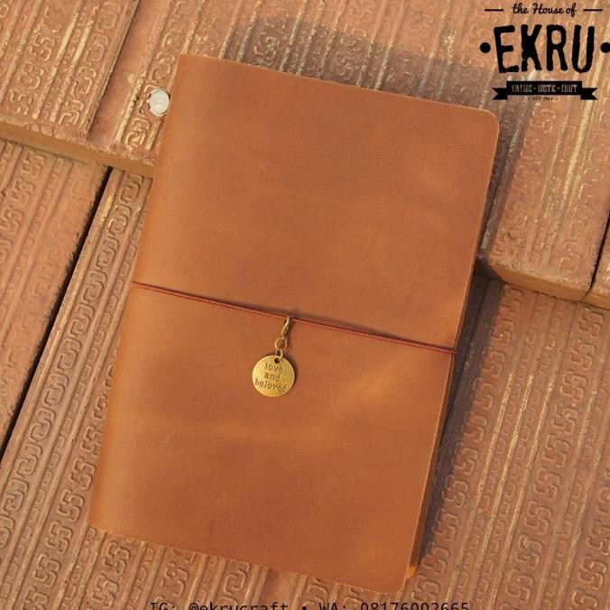 

Genuine Leather Cover Travelers Notebook (Midori) A5 Terlaris