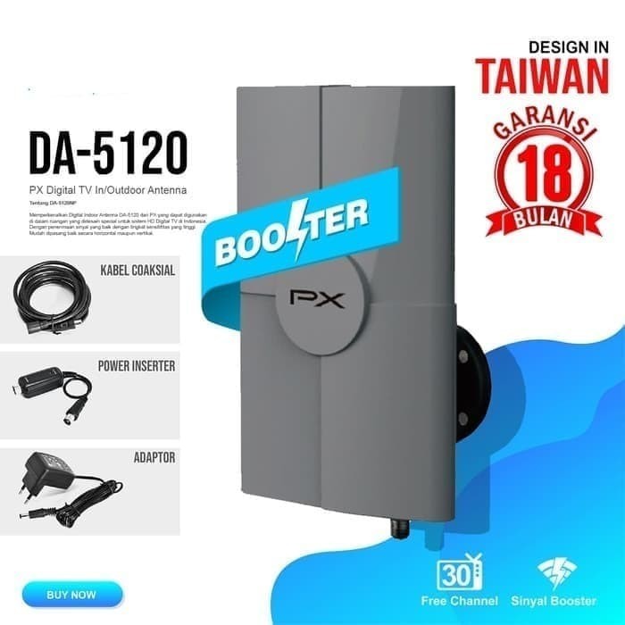 Diskon Antenna Px 4K Da5120 Tv Digital Hd Indoor Outdoor Da 5120 Px Da-5120
