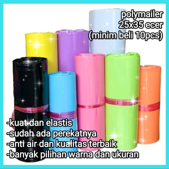 

25x35 CM ECER PLASTIK POLIMAILER POLYMAILER Packing olshop