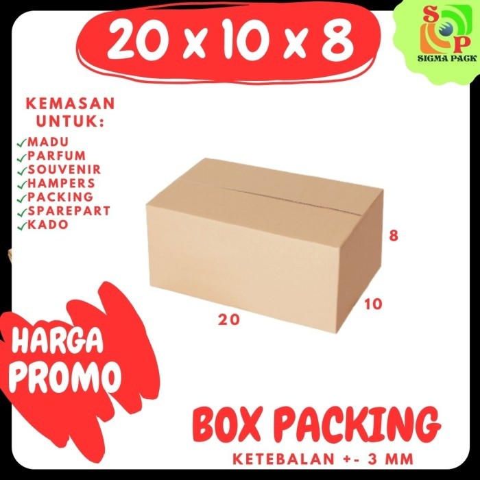 

Box Kotak Kardus Packing Uk. 20x10x8cm Sepatu kecil