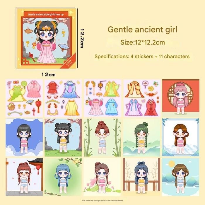 

Mainan Stiker Ganti Muka, Stiker Ekspresi Girl Change Makeup Stiker [G]