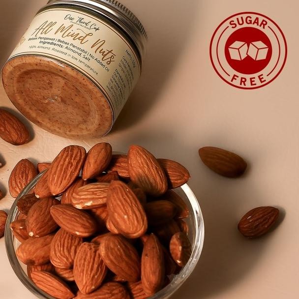 

Almond Butter - All Nd Nuts - Bebas Gula Almond - Selai Kacang Sehat Keto Friendly - Vegan