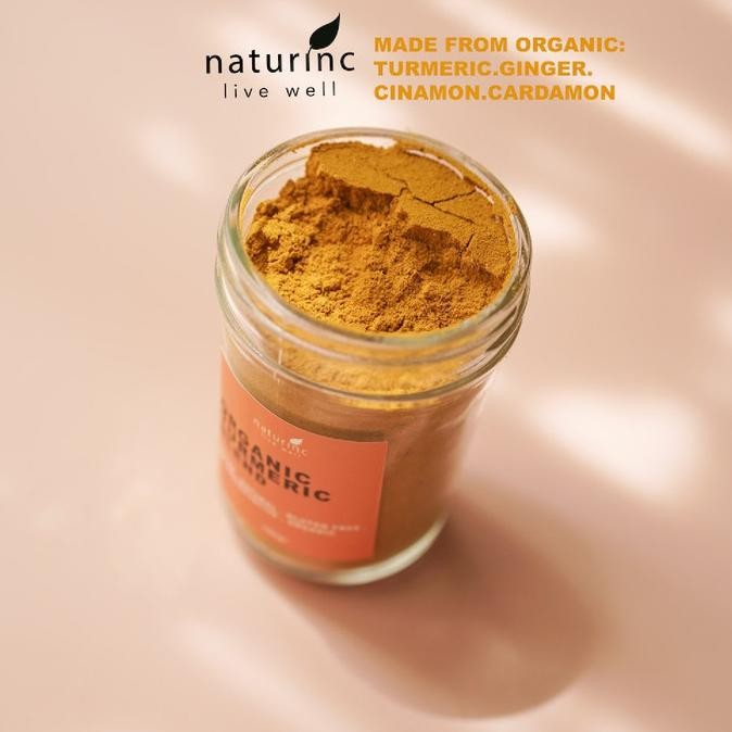 

Naturinc, Organic Turmeric Blend Latte Golden Milk Kunyit Jahe HFS