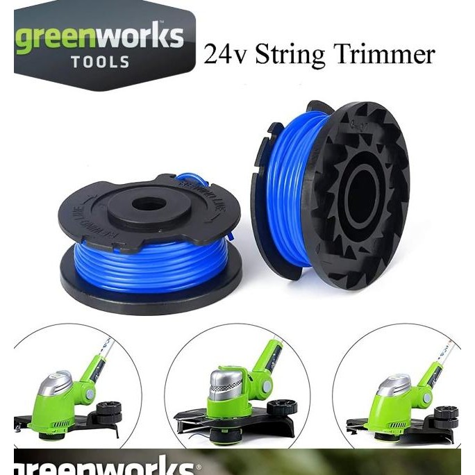 Greenworks Senar Potong Rumput Cordless 24V Grass Trimmer Mesin 24 V