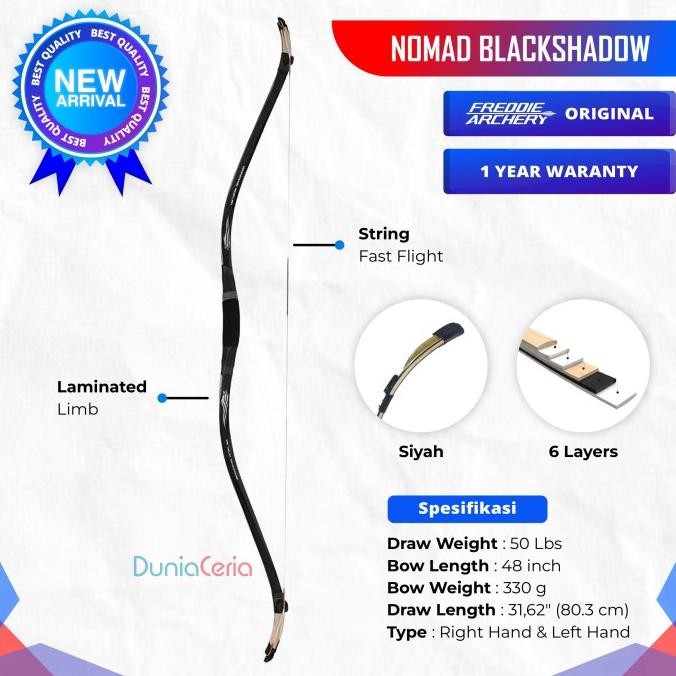 Busur Panah Horsebow Import Korea Nomad Black Shadow Horse Bow Traditional Bow TEB