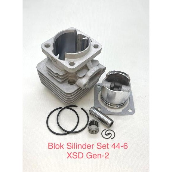 Block Set Piston 44-6 Xsd Gen 2 Mini Gp Trail Atv 50Cc 2Tak Original