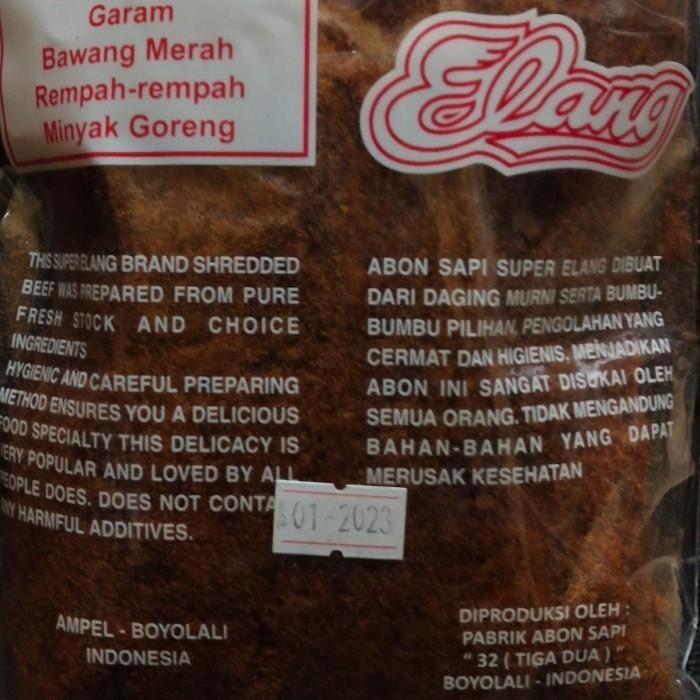 

Abon Sapi Super "Elang" 250 Gram Asli Boyolali