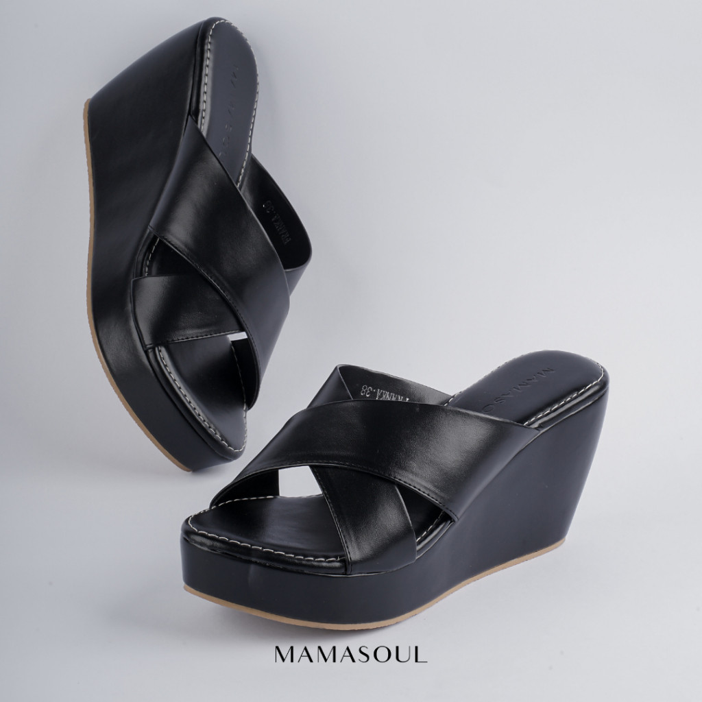 Haktinggi Terbaru 2025 Sandal Haktebal Remaja Perempuan Wedges Wanita Srandal Kondangan Sendal Wegje