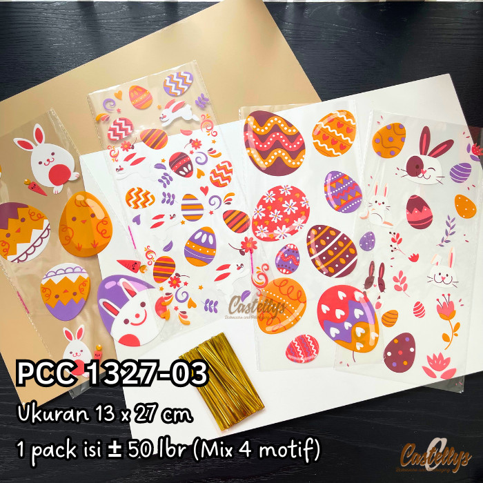 

NEW Plastik Cookies Permen Paskah PCC 1327-03 Souvenir Telur Kue Easter