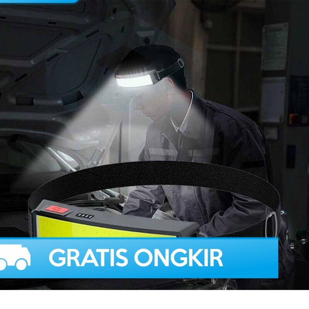 SENTER LED KEPALA SUPER TERANG DAN AWET TAHAN LAMA  LAMPU RECHARGEABLE