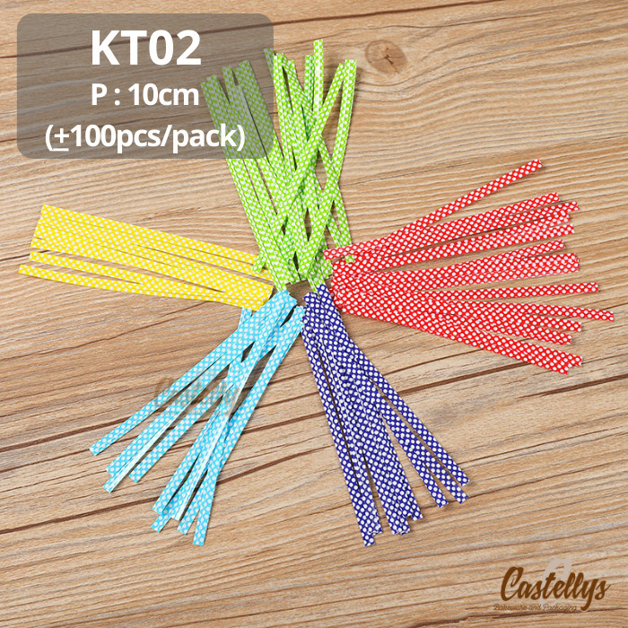 

TERBARU - Kawat KT02 Twist Tie Pengikat Klip Jepit Plastik Roti Souvenir Permen