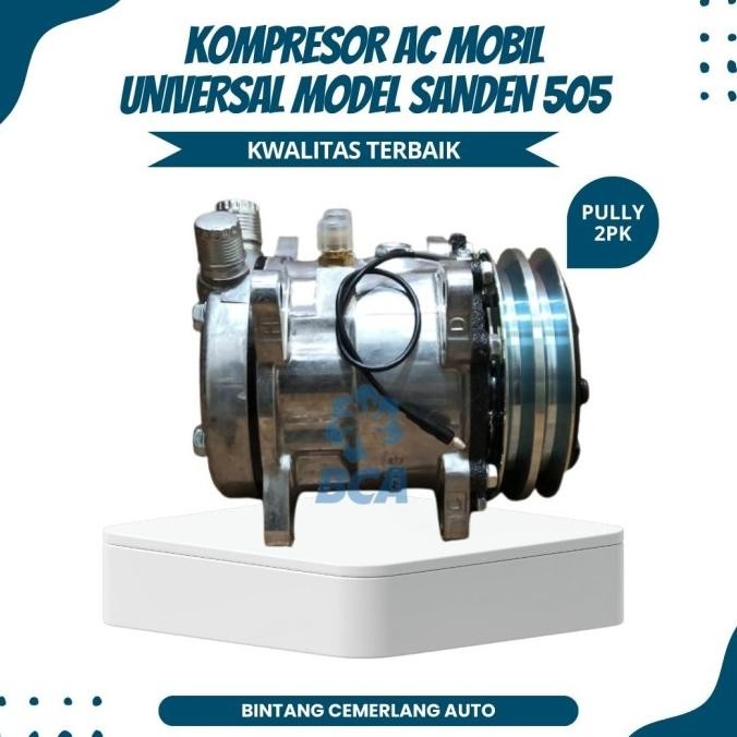 Compressor Kompresor Ac Mobil Sd505 Universal Model Sanden 505