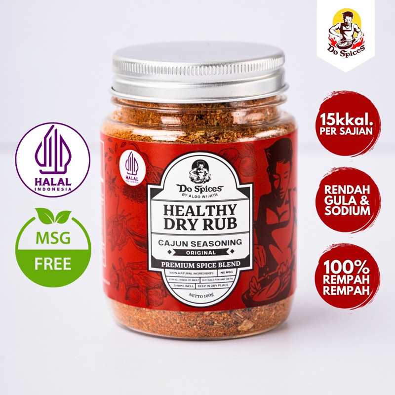 

Dospices Healthy Dry Rub Bumbu Marinasi Rendah Kal [Cajun Seasoning]