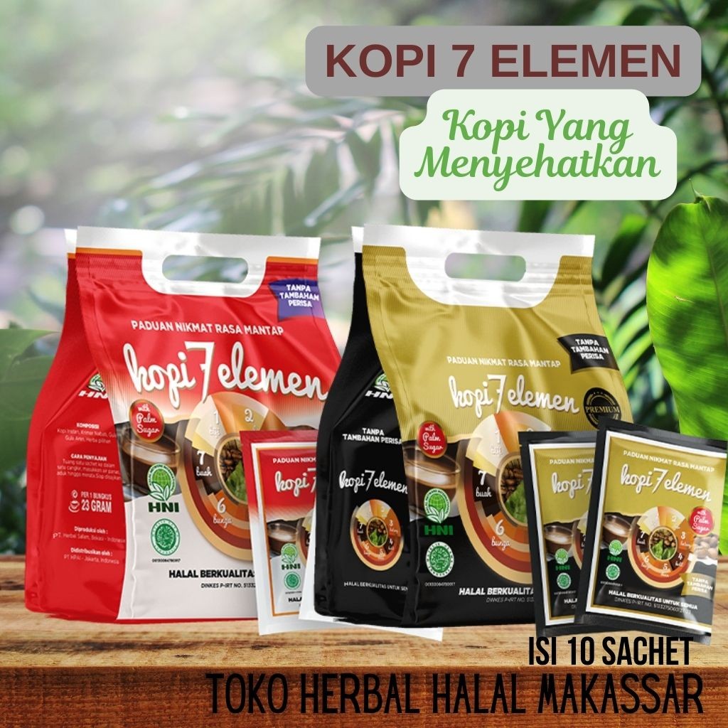 

Kopi 7 Elemen Premium isi 10 Sachet • Kopi yang menyehatkan dari HNI HPAI