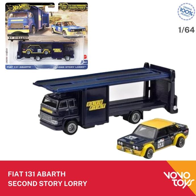Hot Wheels Fiat 131 Abart and Second Story Lorry Team Transport HotWheels