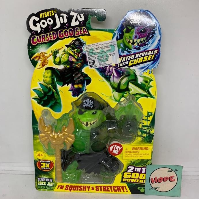 Heroes of Goo Jit Zu Cursed Goo Sea Hero Pack Ultra Rare Rock Jaw Original