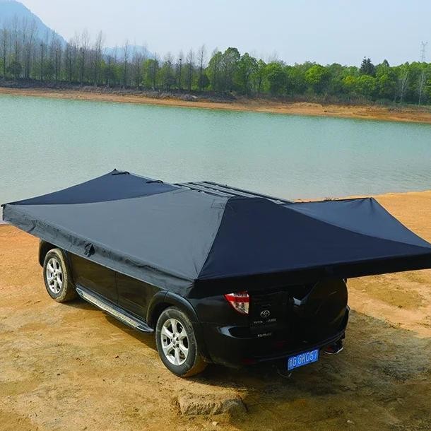 l new camping product outdoor camping car awning car roof side shelter awning free standing foxwing 