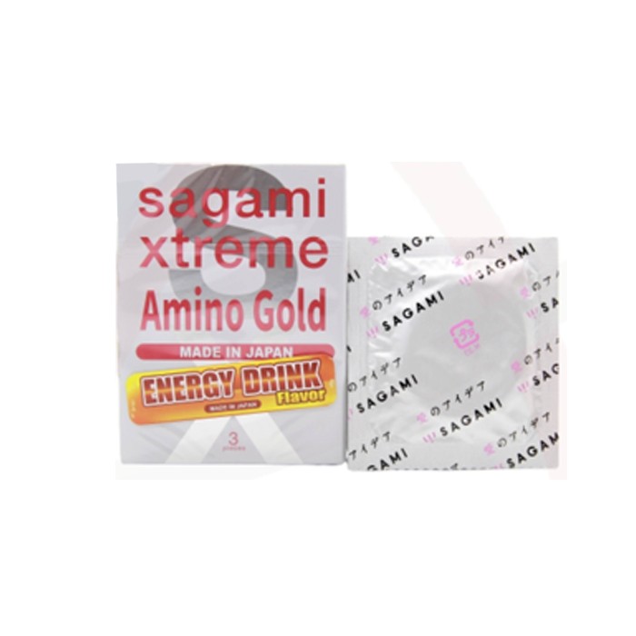 SAGAMI XTREME AMINO GOLD ENERGY DRINK ISI 3 / ALAT KONTRASEPSI / PRIA