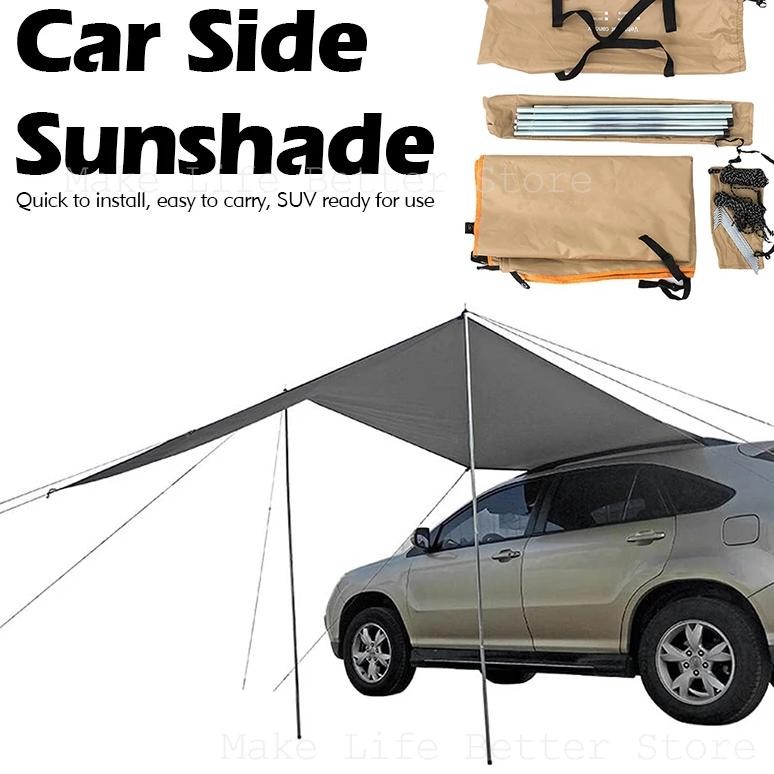car shelter shade camping side car roof top tent awning waterproof uv portable camping tent automobi