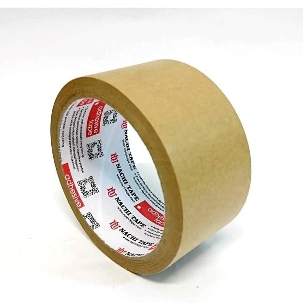 

(Dus) Kraft Tape Nachi Lakban Kertas 48 Mm X 14 Yard Coklat 2 Inch