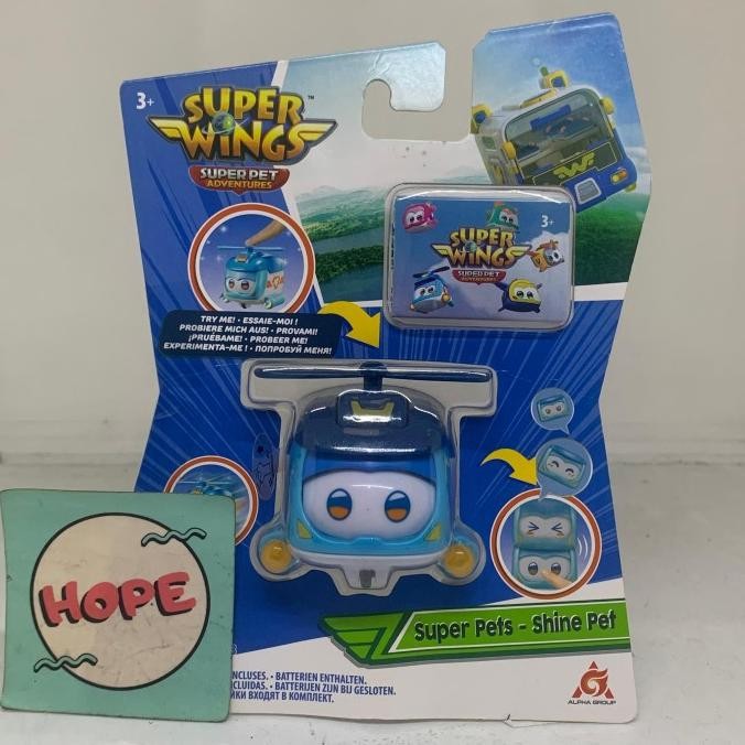 Super Wings Super Pets Shine Pet Original Alpha Group Action Figure Face Changer