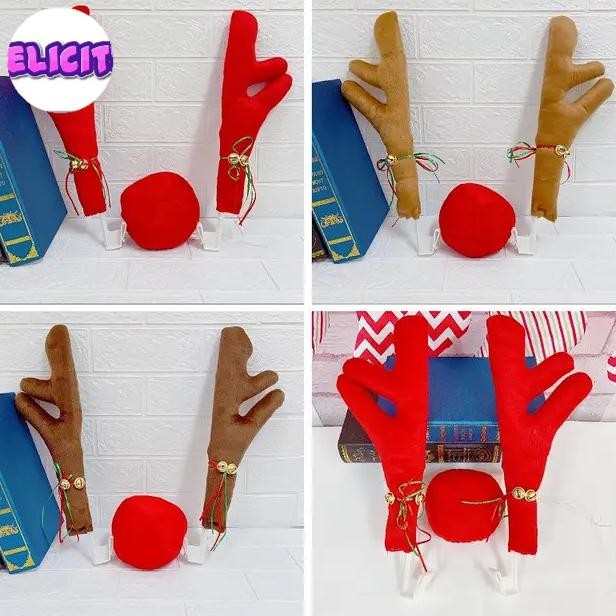 $$$$] Tanduk Rusa Mobil Dekorasi Natal Hiasan Tanduk Rusa Ukuran Jumbo