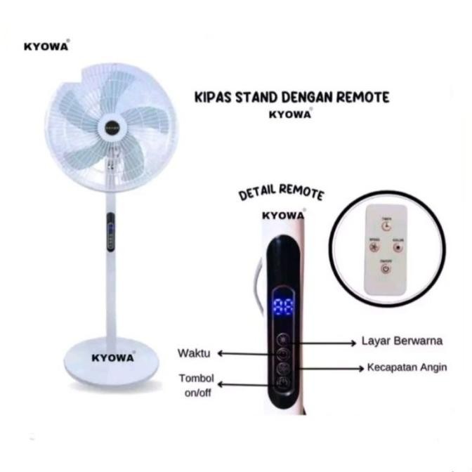 populer] KIPAS ANGIN KYOWA KW1608 STANDFAN KYOWA 16INCH REMOT KW 1608
