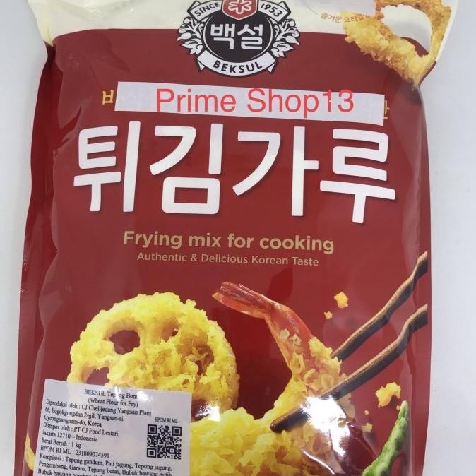 

Beksul Cj Frying Mix For Cooking - Tepung Bumbu korea 1kg wheat flour H24ID