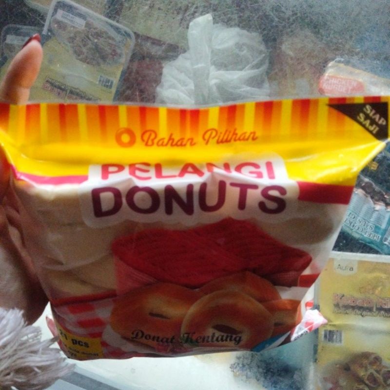 

donat kentang pelangi isi 21