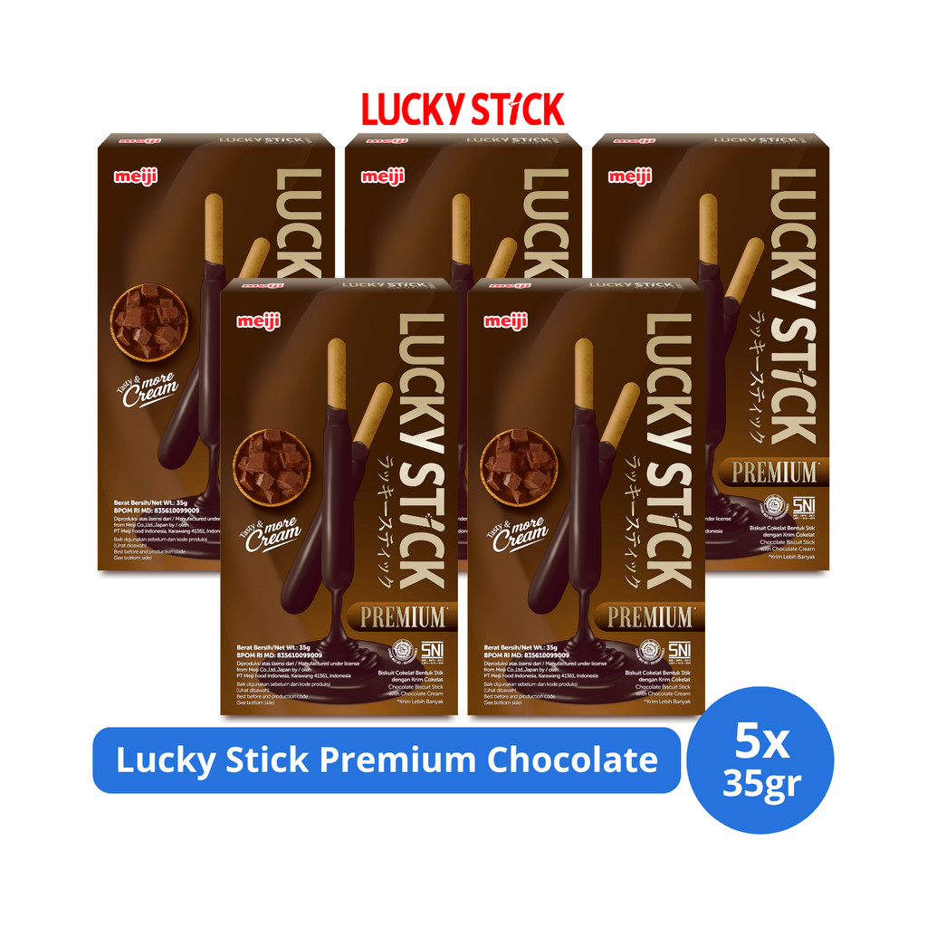 

Lucky Stick Premium Chocolate 35gr x 5 pcs