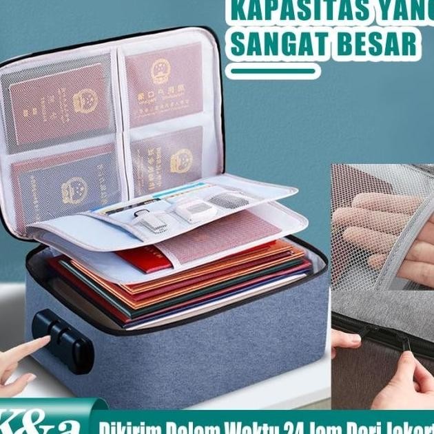 

TAS PENYIMPAN DOKUMEN TAHAN API DAN AIR TEMPAT BERKAS MAP/ ARSIP KOPER