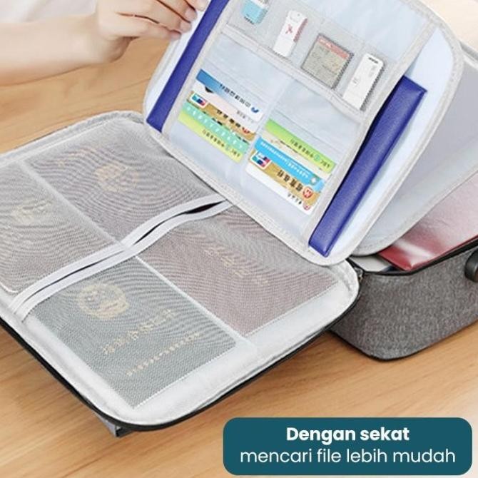 

TERBATAS DEJAVU TAS DOKUMEN TEMPAT PENYIMPANAN FILE SERTIFIKAT TRAVEL BAG STORAGE BOX DENGAN DIT SECURITY LOCK ORGANIZER BAG ANTI AIR HDK307